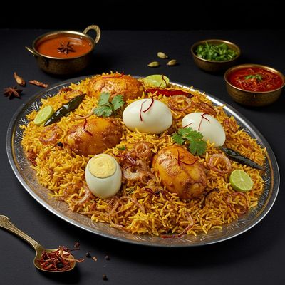 Egg Hyderabadi Biryani